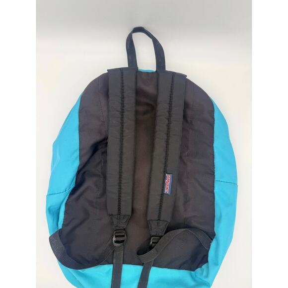 Vintage JanSport SuperBreak Lightweight Backpack Blue/Aqua/Teal - Picture 2 of 6